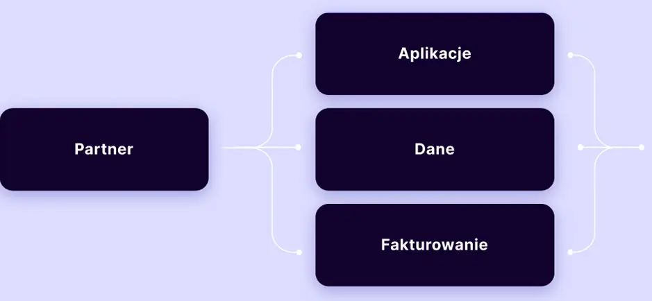 Reseller hostingu fakturuje swoich klientów za użycie chmury i zarządza e-commerce.